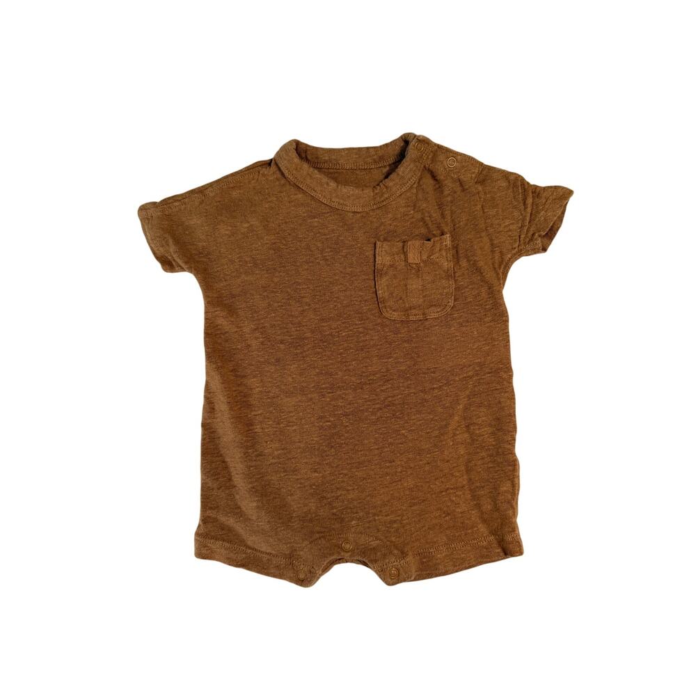 Banana Republic Linen Baby T-Shirt Romper Size 0-3 months
